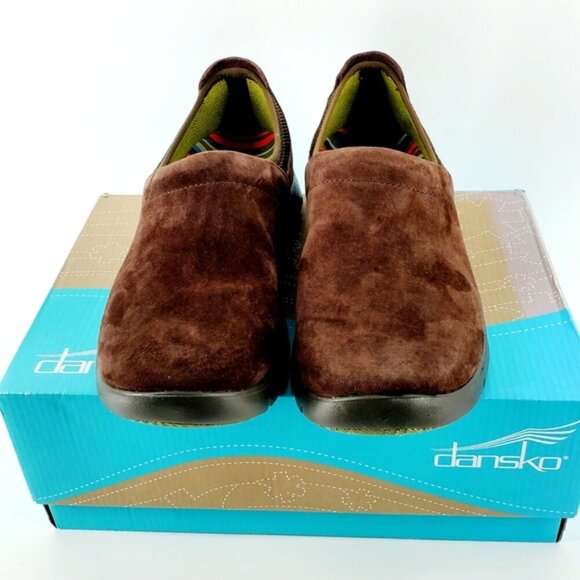 NWB Dansko Enya Women's US 9.5 EU 40Brown Suede Leather Upper Slip-on Clog/Mule - Picture 9 of 12
